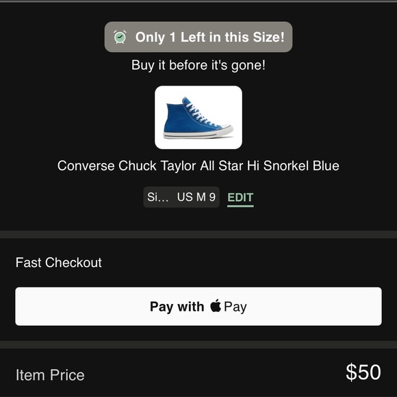 Converse Chuck Taylor All Stars “Snorkel Blue” - Picture 7 of 7